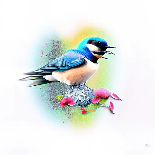 Swallow Bird tattoo design idea