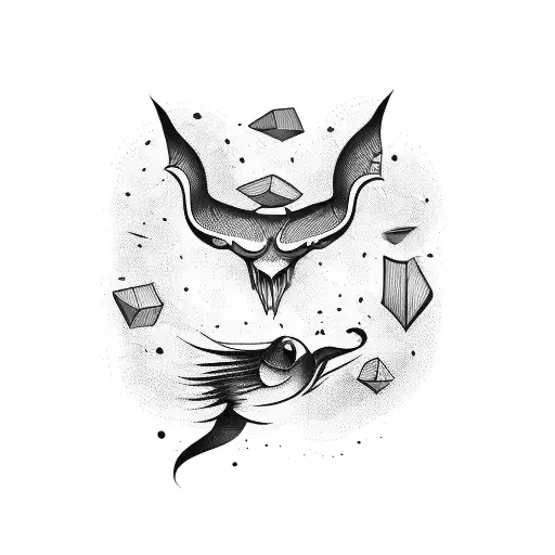 cartoon open book with claw marks tattoo design idea