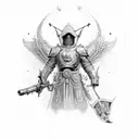 saint michael tattoo design idea