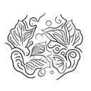 Leaf tattoo design idea