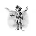 peter pan tattoo design idea