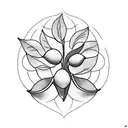 lemon tree tattoo design idea
