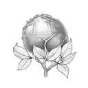 lemon tree tattoo design idea