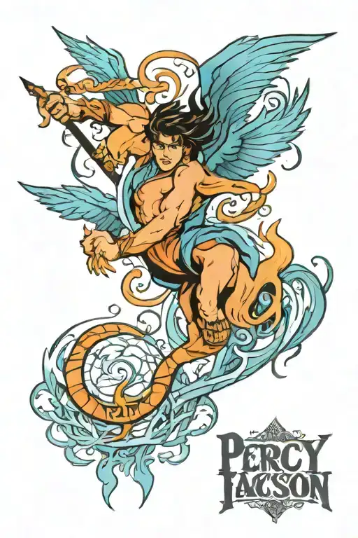 Percy Jackson tattoo design idea