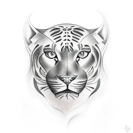 Panther tattoo design idea