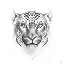 Panther tattoo design idea