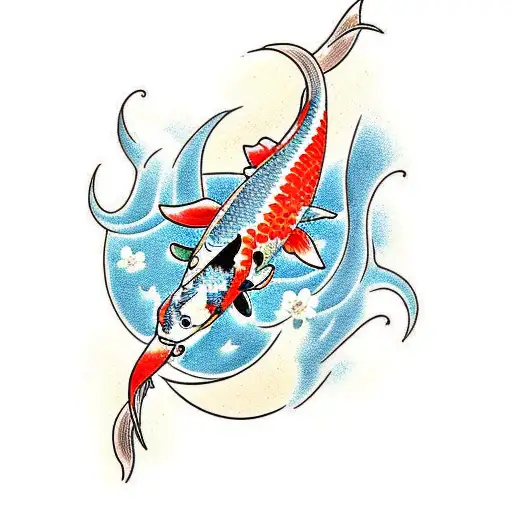Koi Fish tattoo design idea
