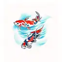 Koi Fish tattoo design idea