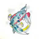 Koi Fish tattoo design idea