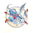 Koi Fish tattoo design idea