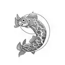 Koi Fish tattoo design idea