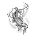 Koi Fish tattoo design idea