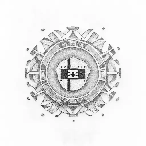 italian flag tattoo design idea