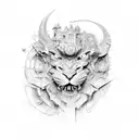 Software code in a creative form tattoo design idea