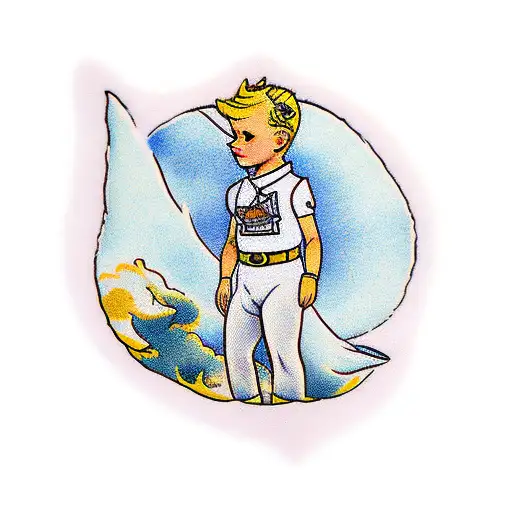 the little prince tattoo design idea