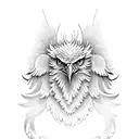 eagle wings spread tattoo design idea