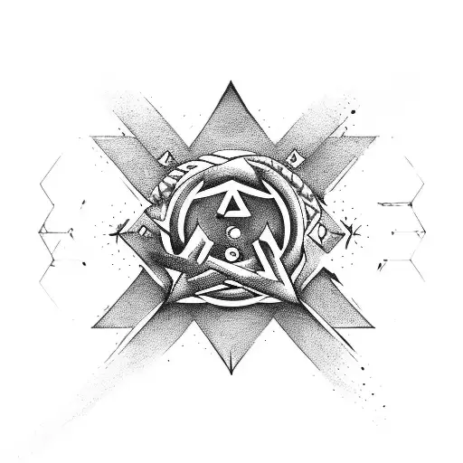 Alchemy symbols tattoo design idea