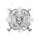 Alchemy symbols tattoo design idea