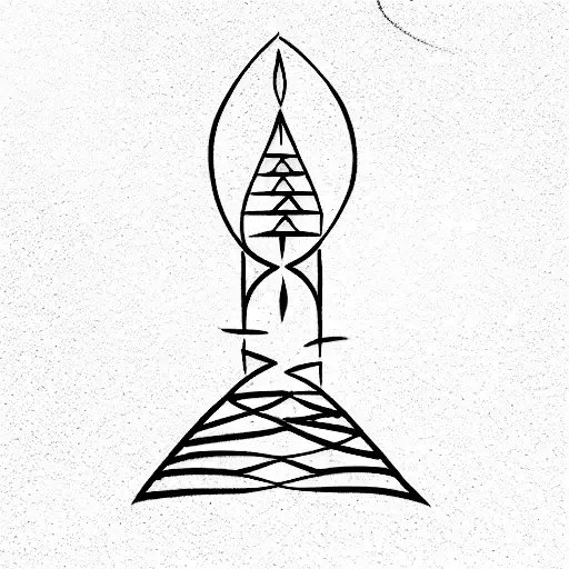 A portal to the temple of the soul and body tattoo design idea