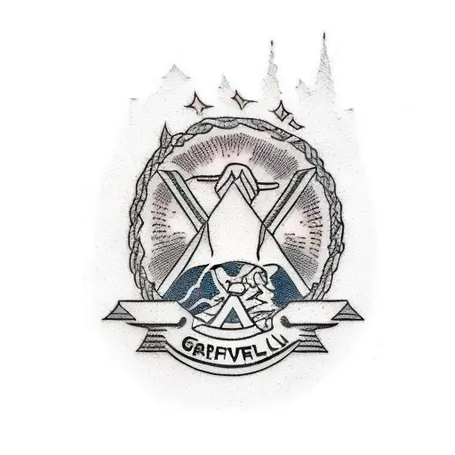 An scary but good looking gravity falls tattoo  tattoo design idea