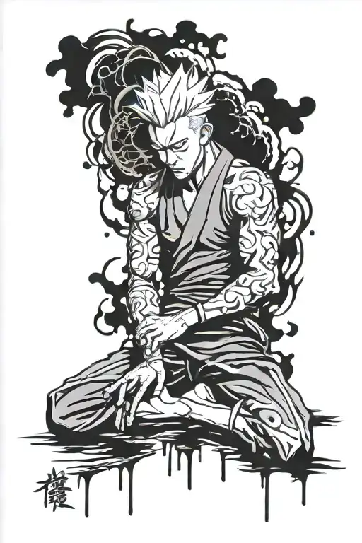 "Fushiguro Toji Jujutsu Kaisen" tattoo design tattoo design idea