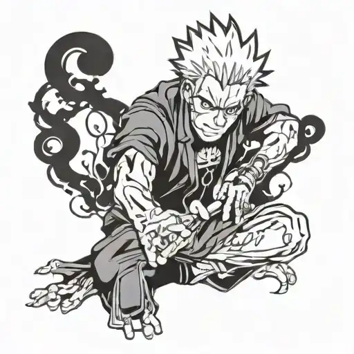 "Fushiguro Toji Jujutsu Kaisen" tattoo design tattoo design idea