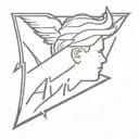 Hey brother avicii logo tattoo design idea