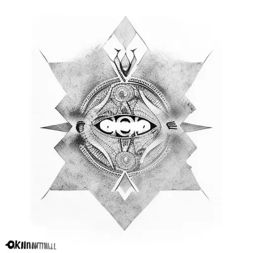 A tribal tattoo with the words "pluralitas non est ponenda sine necessitate" by Okham worked into the tattoo tattoo design idea