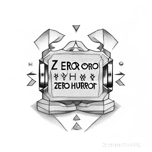 A dumbbell with a message written that says: "from zero to my own hero" tattoo design idea