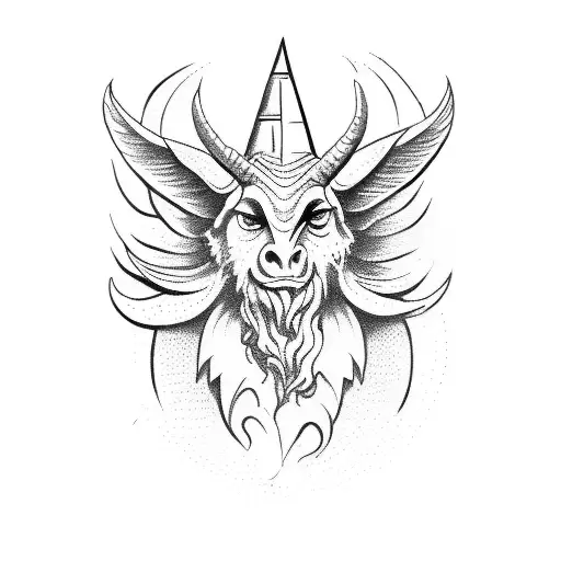 baphomet tattoo design idea