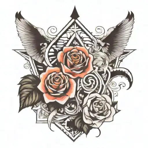 unknown paradox words with some lines tattoo design idea