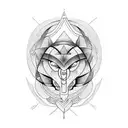 duality of emotion stoicism tattoo design idea