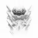 duality of emotion stoicism tattoo design idea