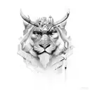 duality of emotion stoicism tattoo design idea