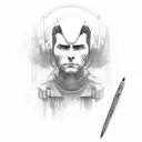 duality of emotion stoicism tattoo design idea