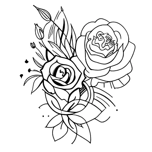 lark tattoo design idea