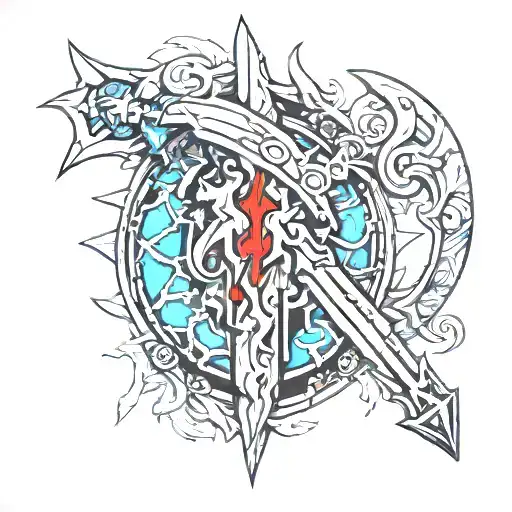 frostmourne tattoo design idea