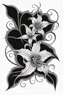 spiderlily tattoo design idea
