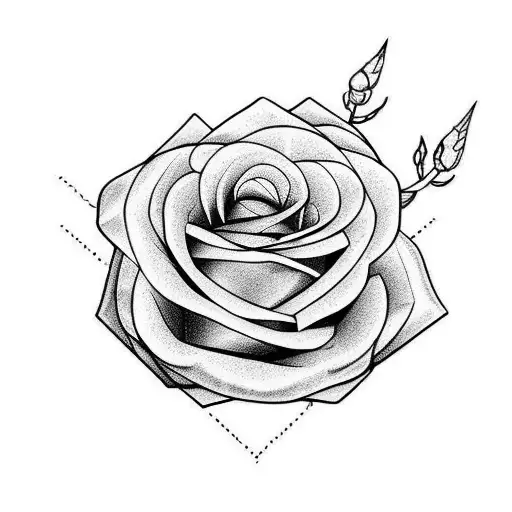 leon con rosas  tattoo design idea