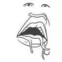 juicy lips  tattoo design idea