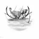 Outdoors, Rugby, Fishing, Hunting, Family tattoo design idea