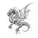dragon bracelet  tattoo design idea