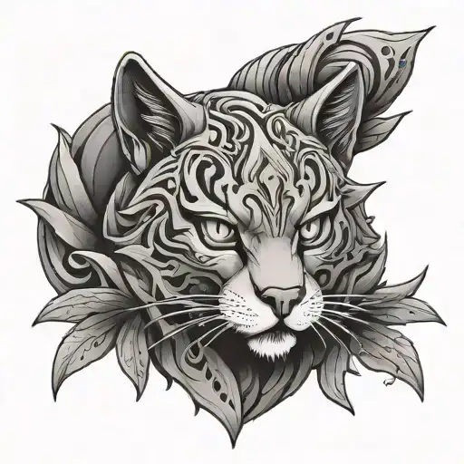 Furry Loona helluva boss tattoo design idea