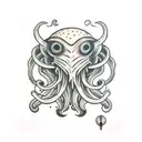 cuttlefish cthulhu tattoo design idea