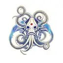cuttlefish cthulhu tattoo design idea