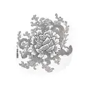 botanical tattoo design idea