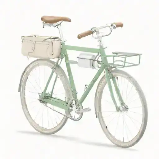 flat bar touring bicycle with rear pannier bags tattoo design idea