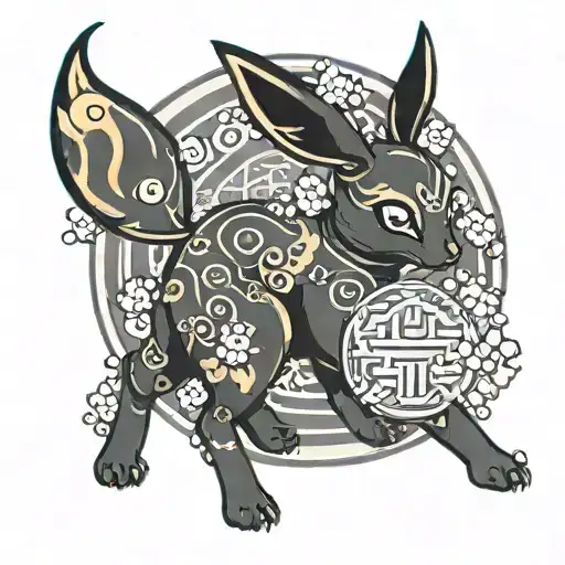 umbreon tattoo design idea