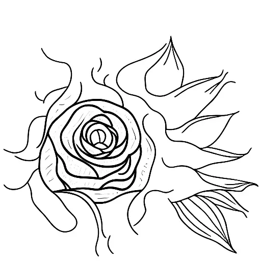 1965 corvette,  and sunflower memorial  tattoo design idea