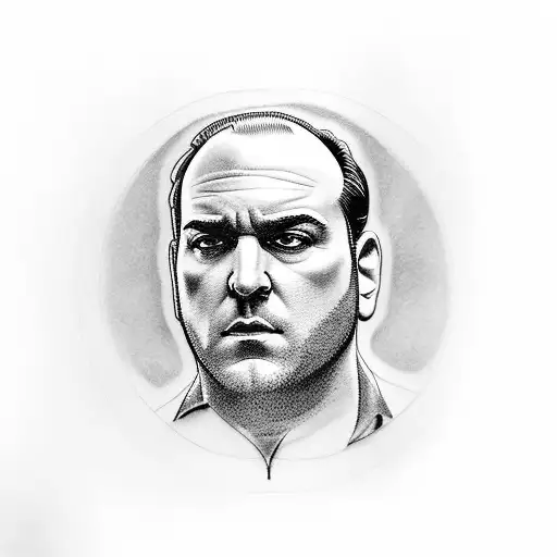Imagine an intricate tattoo of Dexter's dark passenger morphing into the silhouette of Tony Soprano's profile.  tattoo design idea